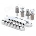 YQPJ-13 DIY Durable Zinc Alloy Tune-O-Matic Bridge Stop Bar Set for Lp Gibson Guitar - Silver YQPJ-13 DIY Durable Zinc Alloy Tune-O-Matic Bridge Stop Bar Set for Lp Gibson Guitar - Silver