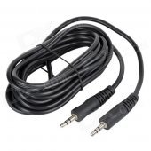 Universal 3.5mm Male to Male Audio Cable for PC / Speaker - Black (300cm)