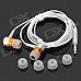 SEO8 ABS + Aluminum Alloy 3.5mm Plug In-ear Stereo Earphone - Golden + Silver Grey SEO8 ABS + Aluminum Alloy 3.5mm Plug In-ear Stereo Earphone - Golden + Silver Grey