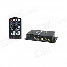 ISDB-T Dual Tuner Digital Car TV Receiver Box w/ Antenna / MPEG-4 / 4 VIDEO for Brazil - Black (12V) ISDB-T Dual Tuner Digital Car TV Receiver Box w/ Antenna / MPEG-4 / 4 VIDEO for Brazil - Black (12V)