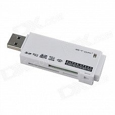 ETOP-U3-02 Super Speed USB 3.0 Micro SD / TF / SD / MS / M2 Card Reader - White (Max. 64GB) ETOP-U3-02 Super Speed USB 3.0 Micro SD / TF / SD / MS / M2 Card Reader - White (Max. 64GB)