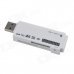 ETOP-U3-02 Super Speed USB 3.0 Micro SD / TF / SD / MS / M2 Card Reader - White (Max. 64GB) ETOP-U3-02 Super Speed USB 3.0 Micro SD / TF / SD / MS / M2 Card Reader - White (Max. 64GB)