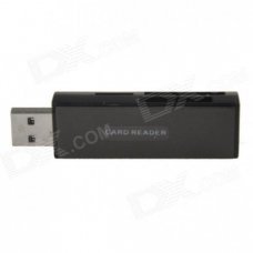 HH-030 High Speed USB 3.0 SD / TF / MS / M2 / SDHC / SDXC Memory Card Reader - Black (Max. 32GB) HH-030 High Speed USB 3.0 SD / TF / MS / M2 / SDHC / SDXC Memory Card Reader - Black (Max. 32GB)