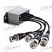 4-CH CCTV via Cat-5 Twisted Pair Passive Video Balun Transceiver
