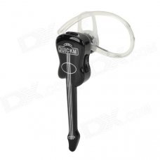 Guitar Shaped Bluetooth V3.0 Stereo Headset - Black