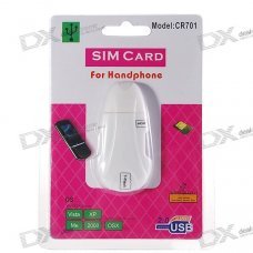CR701 USB 2.0 SIM/TransFlash SDHC Card Reader CR701 USB 2.0 SIM/TransFlash SDHC Card Reader