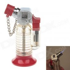 Creative Jet Flame Strong Fire Windproof Inflatable Lighter - Red Creative Jet Flame Strong Fire Windproof Inflatable Lighter - Red