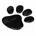 YI-197 Fashionable Footprints Car Decoration Stickers - Black (2 PCS)