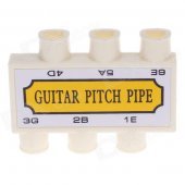 William Instrument 6-Hole Guitar Pitch Pipe - Yellow + White