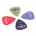 Alice 0.58mm Guitar Picks The Transparent Plastic Box - Red + Black + Blue + Green (100PCS)