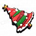 4.6 x 6.1cm Creative Christmas Tree Style Fridge Magnet Chalkboard Magnet Sticker - Red + Green 4.6 x 6.1cm Creative Christmas Tree Style Fridge Magnet Chalkboard Magnet Sticker - Red + Green
