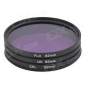 EOSCN Universal 62mm UV + CPL + FLD Lens Filter for DSLR