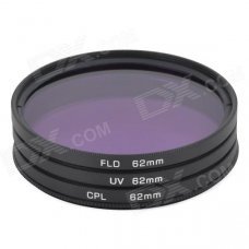 EOSCN Universal 62mm UV + CPL + FLD Lens Filter for DSLR EOSCN Universal 62mm UV + CPL + FLD Lens Filter for DSLR