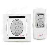 Digital Home Wireless Remote Control Switch - White + Silver