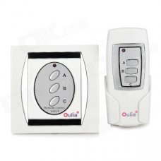 Digital Home Wireless Remote Control Switch - White + Silver Digital Home Wireless Remote Control Switch - White + Silver