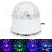15W 48-LED RGB Sunflower Light + 3 x 3W RGB Cystal Magic Ball Dream light - White (85~266W)