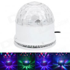 15W 48-LED RGB Sunflower Light + 3 x 3W RGB Cystal Magic Ball Dream light - White (85~266W) 15W 48-LED RGB Sunflower Light + 3 x 3W RGB Cystal Magic Ball Dream light - White (85~266W)