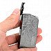 2218 Curly Grass Pattern Zinc Alloy Blue Flame 1300 Degree Gas Butane Jet Lighter - Blackish Grey 2218 Curly Grass Pattern Zinc Alloy Blue Flame 1300 Degree Gas Butane Jet Lighter - Blackish Grey