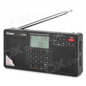 TECSUN PL-398MP 2.2" LCD Full Band Stereo Radio / MP3 Player - Black (3 x AA)