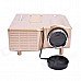 Geekwire LP-4A Portable FHD 1080P LED Projector w/ HDMI, VAG, USB 2.0, AV, SD - Golden (US Plug)