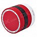 Bluetooth V4.0 Super Bass Portable Speaker w/ TF / FM / Microphone - Black + Red Bluetooth V4.0 Super Bass Portable Speaker w/ TF / FM / Microphone - Black + Red