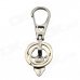 Scissor Design Double Ring Keychain - Grey