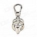 Scissor Design Double Ring Keychain - Grey
