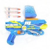 Safest Manual Soft Gun w/ 1500 Bullets - Blue + Yellow