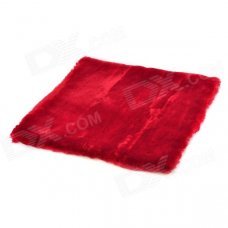 JUQI Car Plush Seat Cushion - Claret Red JUQI Car Plush Seat Cushion - Claret Red