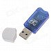 USB 2.0 Micro SD / TF Card Reader - White + Deep Blue (Max. 32GB) USB 2.0 Micro SD / TF Card Reader - White + Deep Blue (Max. 32GB)