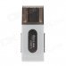 USB 2.0 Micro SD / TF Card Reader - White + Translucent Black (Max. 32GB) USB 2.0 Micro SD / TF Card Reader - White + Translucent Black (Max. 32GB)