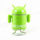 PZCD BL-02 Android Robot Style Rechargeable MP3 Music Player Mini Speaker with USB / TF / FM - Green