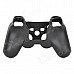 3-in-1 Protective Silicone Case for PS3 / PS3 Slim Controller - Black