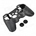 3-in-1 Protective Silicone Case for PS3 / PS3 Slim Controller - Black