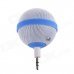 Roundness Style Portable Speaker for Iphone / Samsung / HTC / Motorola / Nokia - White + Blue Roundness Style Portable Speaker for Iphone / Samsung / HTC / Motorola / Nokia - White + Blue