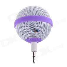Roundness Style Portable Speaker for Iphone / Samsung / HTC / Motorola / Nokia - White + Purple Roundness Style Portable Speaker for Iphone / Samsung / HTC / Motorola / Nokia - White + Purple