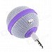 Roundness Style Portable Speaker for Iphone / Samsung / HTC / Motorola / Nokia - White + Purple Roundness Style Portable Speaker for Iphone / Samsung / HTC / Motorola / Nokia - White + Purple