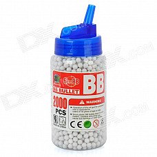 6mm BB White Plastic Bullets (2000-Pack)