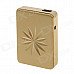 SHAYU USB Rechargeable Windproof Zinc Alloy Electronic Cigarette Lighter - Golden SHAYU USB Rechargeable Windproof Zinc Alloy Electronic Cigarette Lighter - Golden