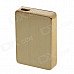 SHAYU USB Rechargeable Windproof Zinc Alloy Electronic Cigarette Lighter - Golden SHAYU USB Rechargeable Windproof Zinc Alloy Electronic Cigarette Lighter - Golden