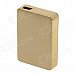 SHAYU USB Rechargeable Windproof Zinc Alloy Electronic Cigarette Lighter - Golden SHAYU USB Rechargeable Windproof Zinc Alloy Electronic Cigarette Lighter - Golden