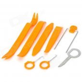 8-in-1 DIY Dismantle Tools Set for Car Video/Audio Navi System - Orange Yellow