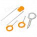 8-in-1 DIY Dismantle Tools Set for Car Video/Audio Navi System - Orange Yellow 8-in-1 DIY Dismantle Tools Set for Car Video/Audio Navi System - Orange Yellow
