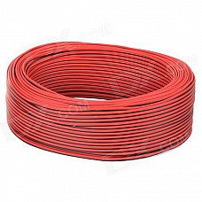 Hi-Fi OFC 12AWG Audio Transmission Speaker Connection Red / Black Cable (80m)