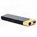 Ultra Thin Zinc Alloy Butane Torch Lighter - Black + Golden