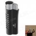 COHIBA Fashionable Zinc Alloy Strong Fire Gas lighter - Black + Silver COHIBA Fashionable Zinc Alloy Strong Fire Gas lighter - Black + Silver