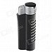 COHIBA Fashionable Zinc Alloy Strong Fire Gas lighter - Black + Silver COHIBA Fashionable Zinc Alloy Strong Fire Gas lighter - Black + Silver