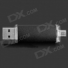 Unique USB 2.0 + Micro USB OTG Flash Drive - Black (8GB) Unique USB 2.0 + Micro USB OTG Flash Drive - Black (8GB)
