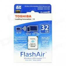 Toshiba FlashAir Wireless LAN W-02 SDHC Memory Card - White (32GB / Class10) Toshiba FlashAir Wireless LAN W-02 SDHC Memory Card - White (32GB / Class10)