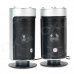 USB 2.0 Cylinder-Shaped Heavy Bass Speaker - Black + Silver Grey USB 2.0 Cylinder-Shaped Heavy Bass Speaker - Black + Silver Grey